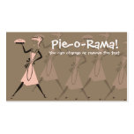 Retro pie girl apron baking bakery business car... business card template