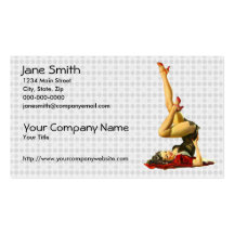 Retro Pin Up Girl Business Card Templates