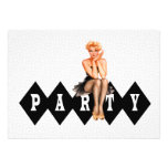 Retro Pin Up Girl Party Invite