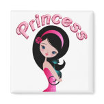 Retro Pink Princess Locker Magnet BACK TO SCHOOL