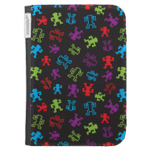 Retro pixel monkey Kindle case