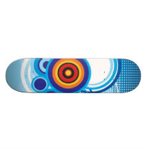 Rétro planche à roulettes bleue