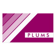 retro PLUMS Business Cards
