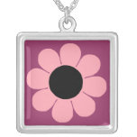 Retro Pop Flower Power Daisy Personalized Necklace