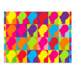 Retro Pop Multicolor BeeHives Post Cards