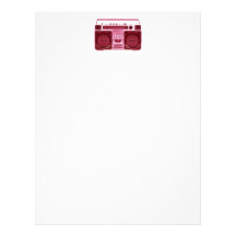 retro radio letterhead