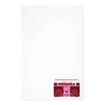 retro radio stationery