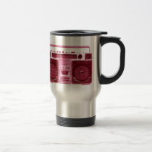 retro radio travel mug