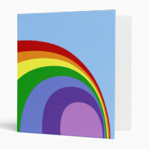 Retro Rainbow Binder