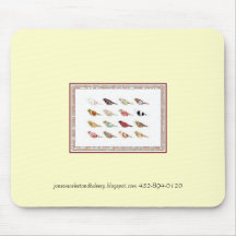 Retro Rainbow Birds with Border Mouse Pad - JMB