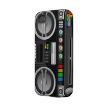retro rainbow buttons boombox ghetto blaster iphone 4 tough covers