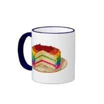 Retro Rainbow Cake Coffee Mug