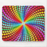 Retro Rainbow Gem Swirl Design Mousepad