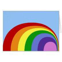 Retro Rainbow Greeting Card