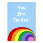 Retro Rainbow Invitation