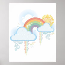 Retro Rainbow Poster 16" by 20"
