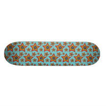 Retro Rainbow Stars Pattern Skateboard Decks