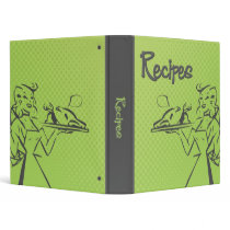 Retro Recipe Binder - Lime Green