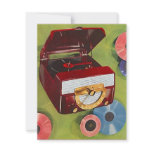 Retro Record Hop Sock Hop Turning Time Invitation