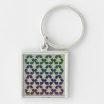 Retro Recycle Symbol Key Chain
