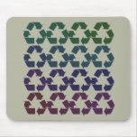 Retro Recycle Symbol mousepads