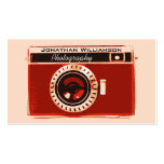 Retro Red Camera Photography Business Cards