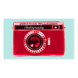 Retro Red Camera Photography Business Cards