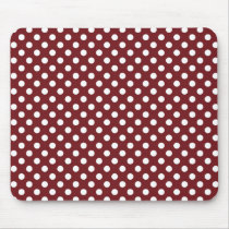 Retro Red Polka Dot Mousepad mousepads