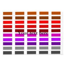 Retro red purple black orange dashes personalized announcements
