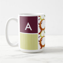 Retro Rings Pattern Coffee Mug