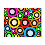 Retro Rings Wallpaper Post Cards