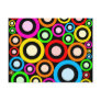 Retro Rings Wallpaper Post Cards