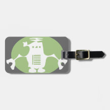Retro Robot - Green Spotlight