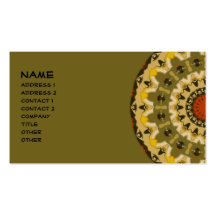 Retro Robot Heads Kaleidoscope Business Card