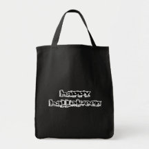 Retro Rock Happy Halloween Canvas Bags
