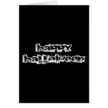 Retro Rock Happy Halloween Greeting Card