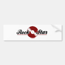 Retro Rock Star Bumper Stickers