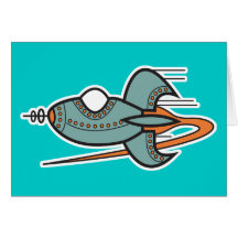 retro rocket card