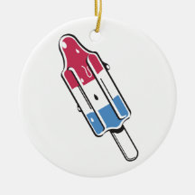 retro rocket ice pop christmas ornaments