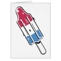 retro rocket ice pop greeting card