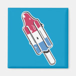 retro rocket ice pop refrigerator magnet