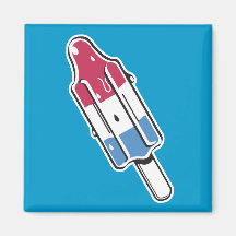 retro rocket ice pop refrigerator magnet