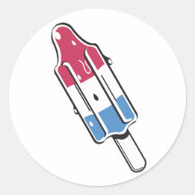 retro rocket ice pop sticker
