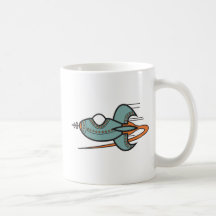 retro rocket, retro rocket coffee mug