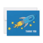 Retro Rocket Ship Thank You Card invitations