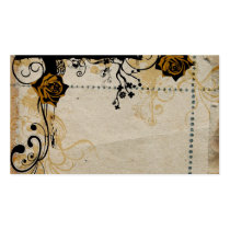 Retro roses Profile Card Business Card Templates