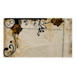 Retro roses Profile Card business cards