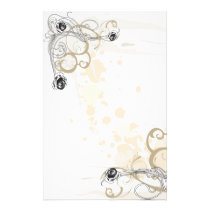 Retro roses Stationery stationery