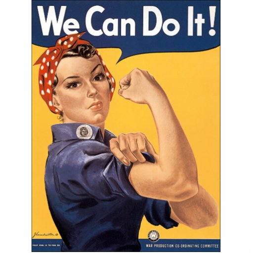 Retro Rosie We Can Do It Photo Cutouts