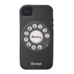 Retro Rotary Carbon Fibre Case Case-Mate iPhone 4 Covers